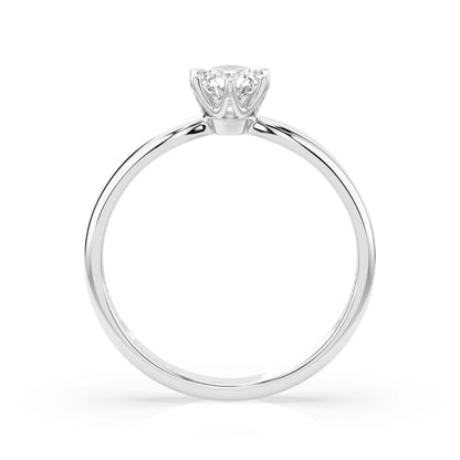 Solitär-Ring (Rund), 0.35 ct — 101-10040(4.5)