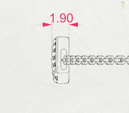 Minimalismus-Armband (Rund), 0.05 ct — 105-10009