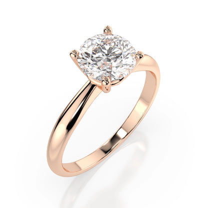 Solitär-Ring (Rund), 1.0 ct — 101-10021(6.5)