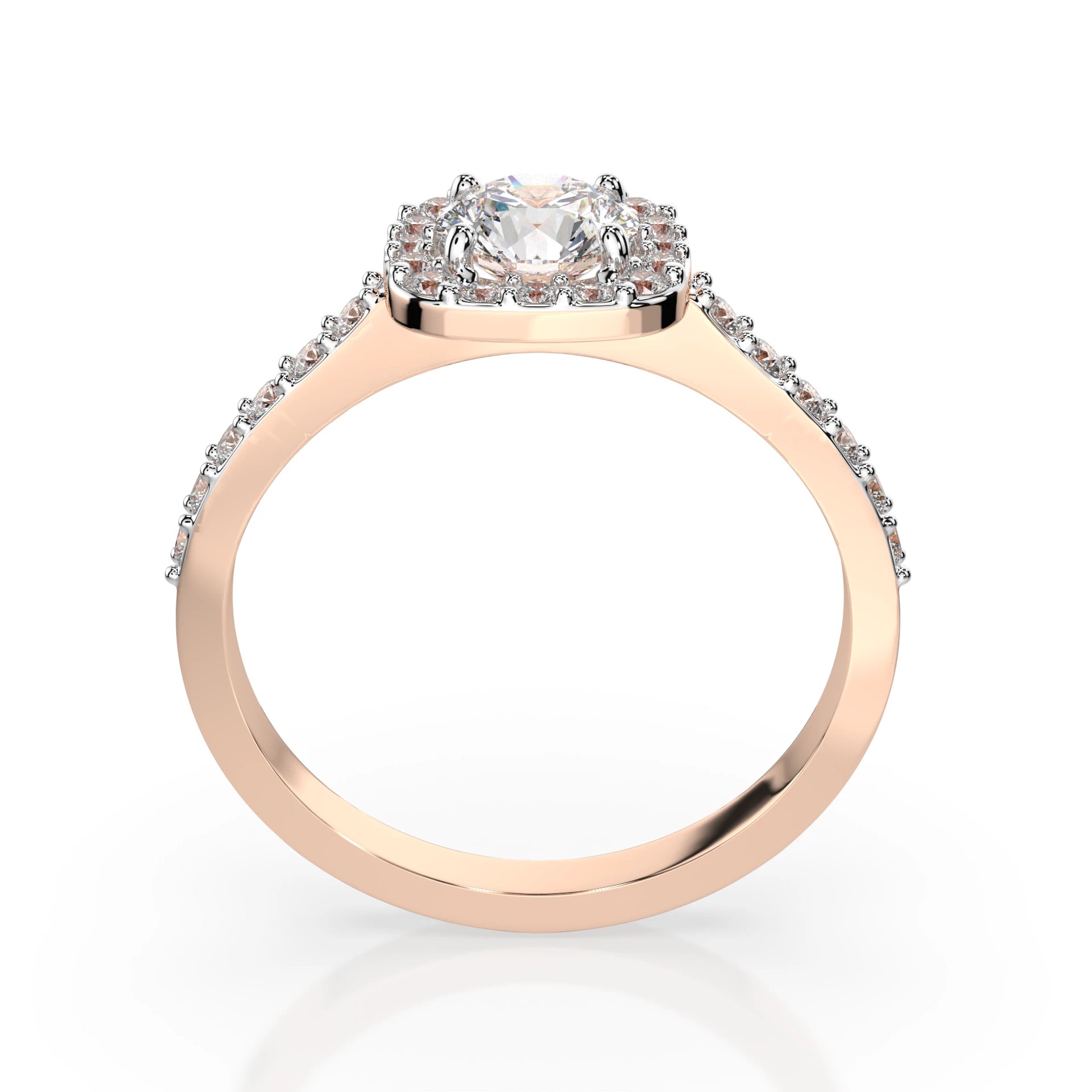Solitär-Eternity-Ring (Rund), 0.4 ct — 101-10152(4.7)