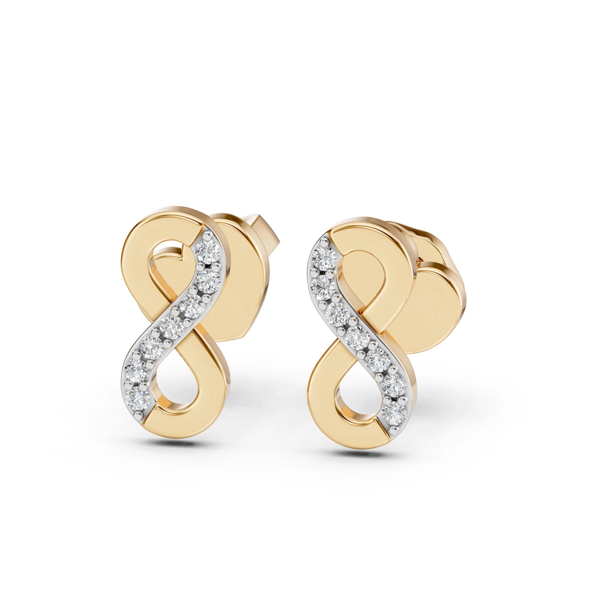 Minimalismus-Ohrringe (Rund), 0.09 ct — 102-10092