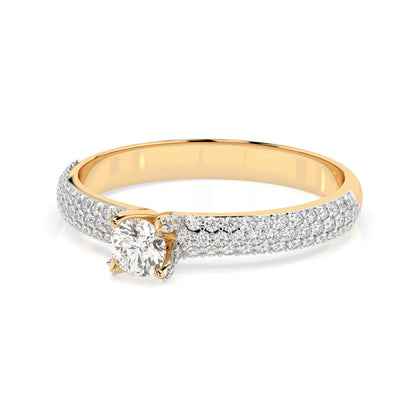 Solitär-Eternity-Ring (Rund), 0.17 ct — 101-10023