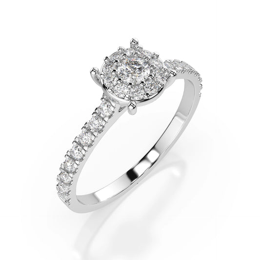 Solitär-Eternity-Ring (Rund), 0.06 ct — 101-10017(2.5)