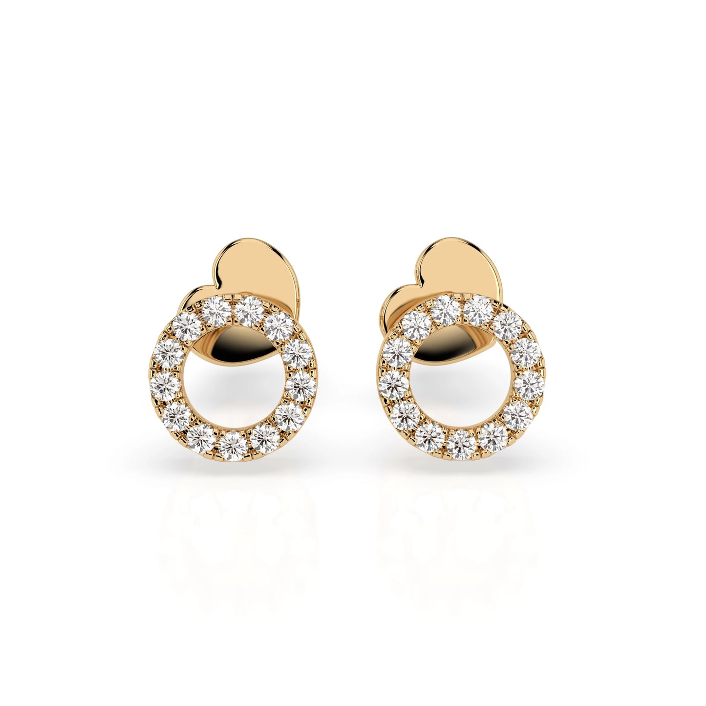 Minimalismus-Ohrringe (Rund), 0.16 ct — 102-10055