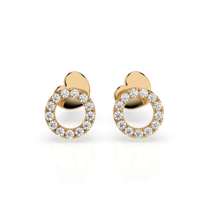 Minimalismus-Ohrringe (Rund), 0.16 ct — 102-10055