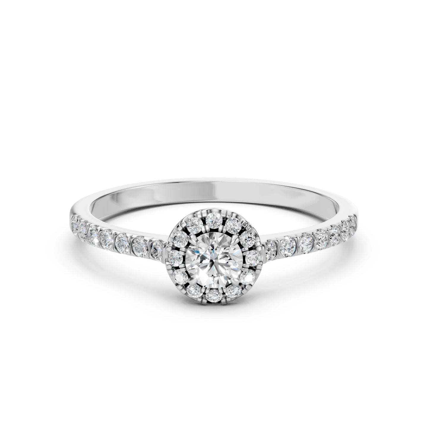 Solitär-Eternity-Ring (Rund), 0.25 ct — 101-10095(4.0)