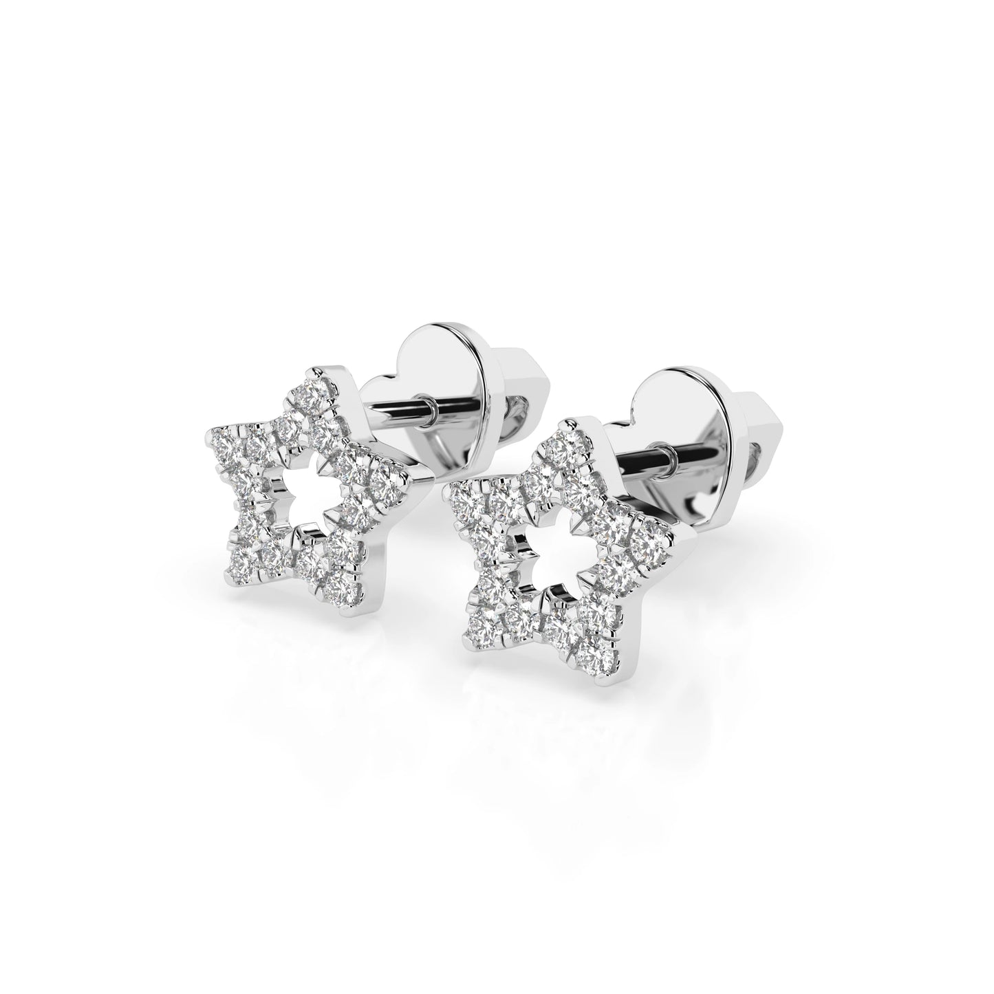 Minimalismus-Ohrringe (Rund), 0.18 ct — 102-10054