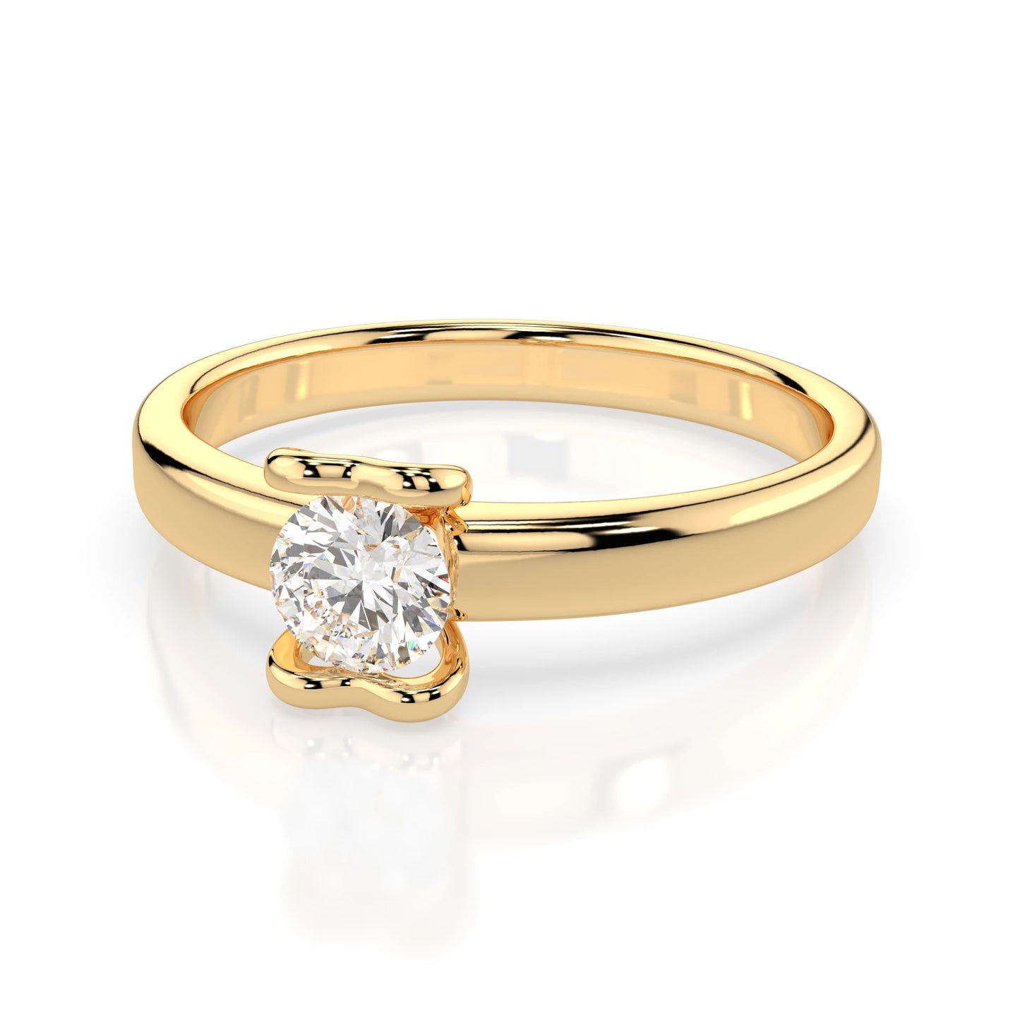 Solitär-Ring (Rund), 0.3 ct — 101-10013(4.2)