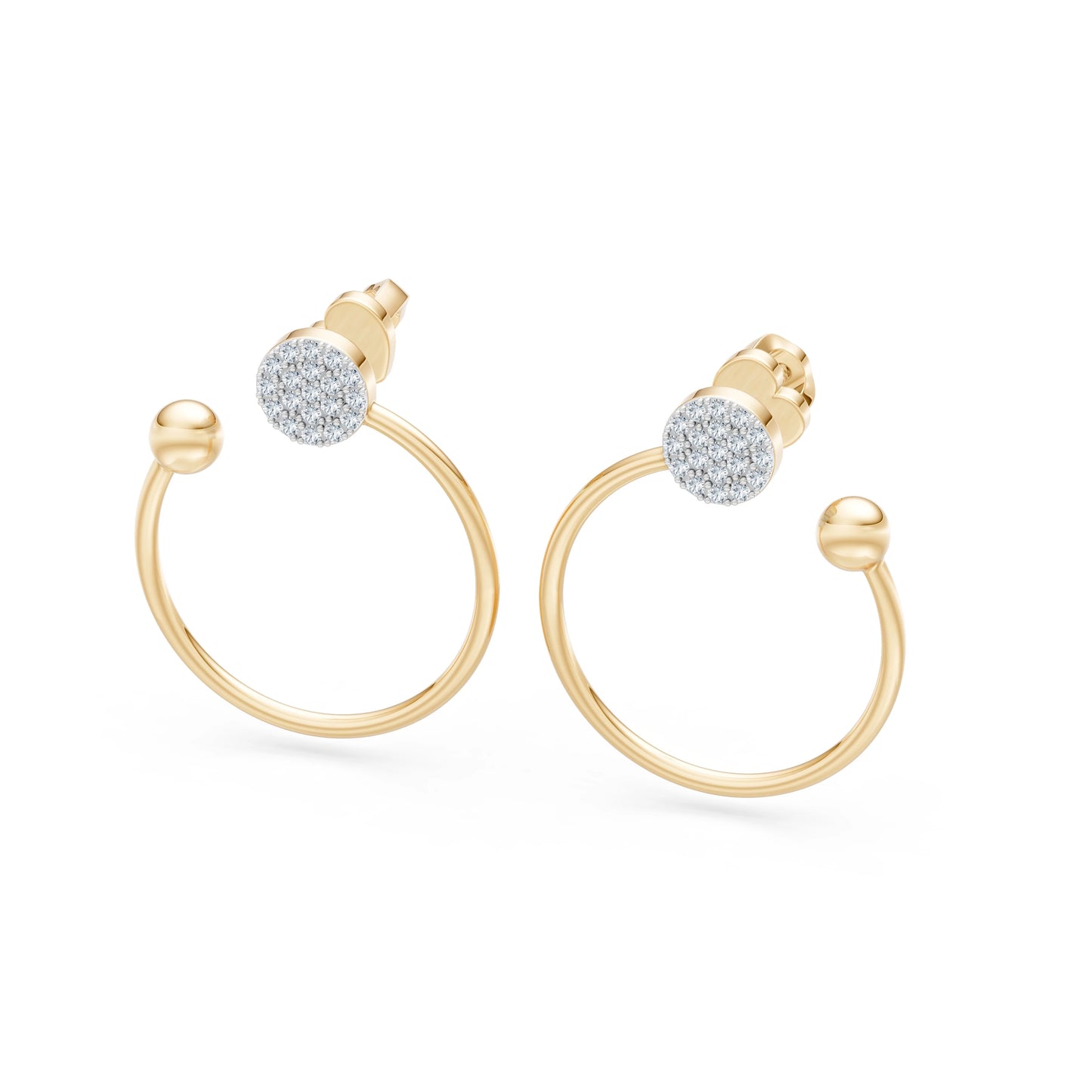 Minimalismus-Ohrringe, 0.23 ct — 102-10081