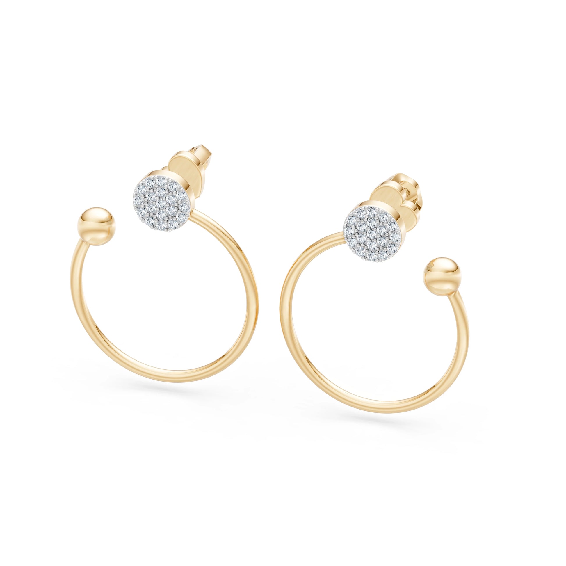 Minimalismus-Ohrringe, 0.23 ct — 102-10081
