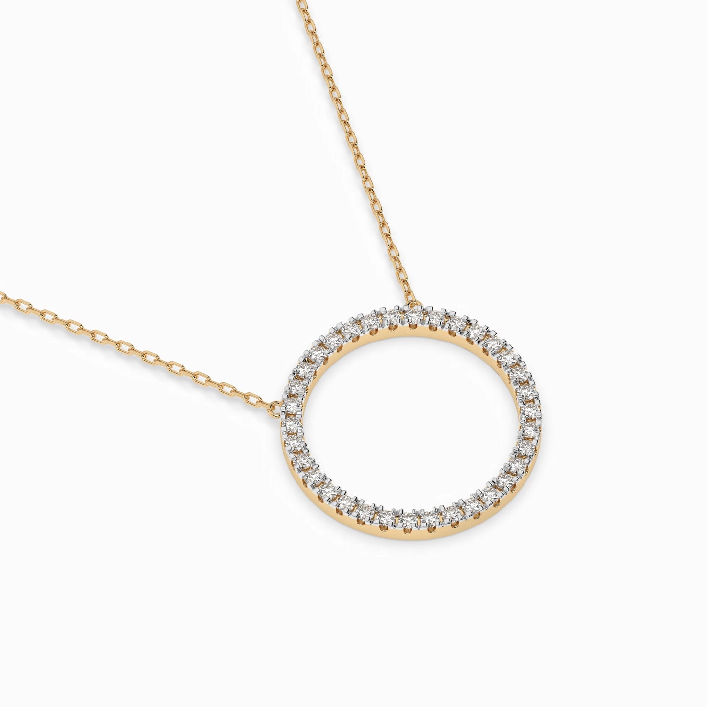Minimalismus-Halskette (Rund), 0.2 ct — 104-10023