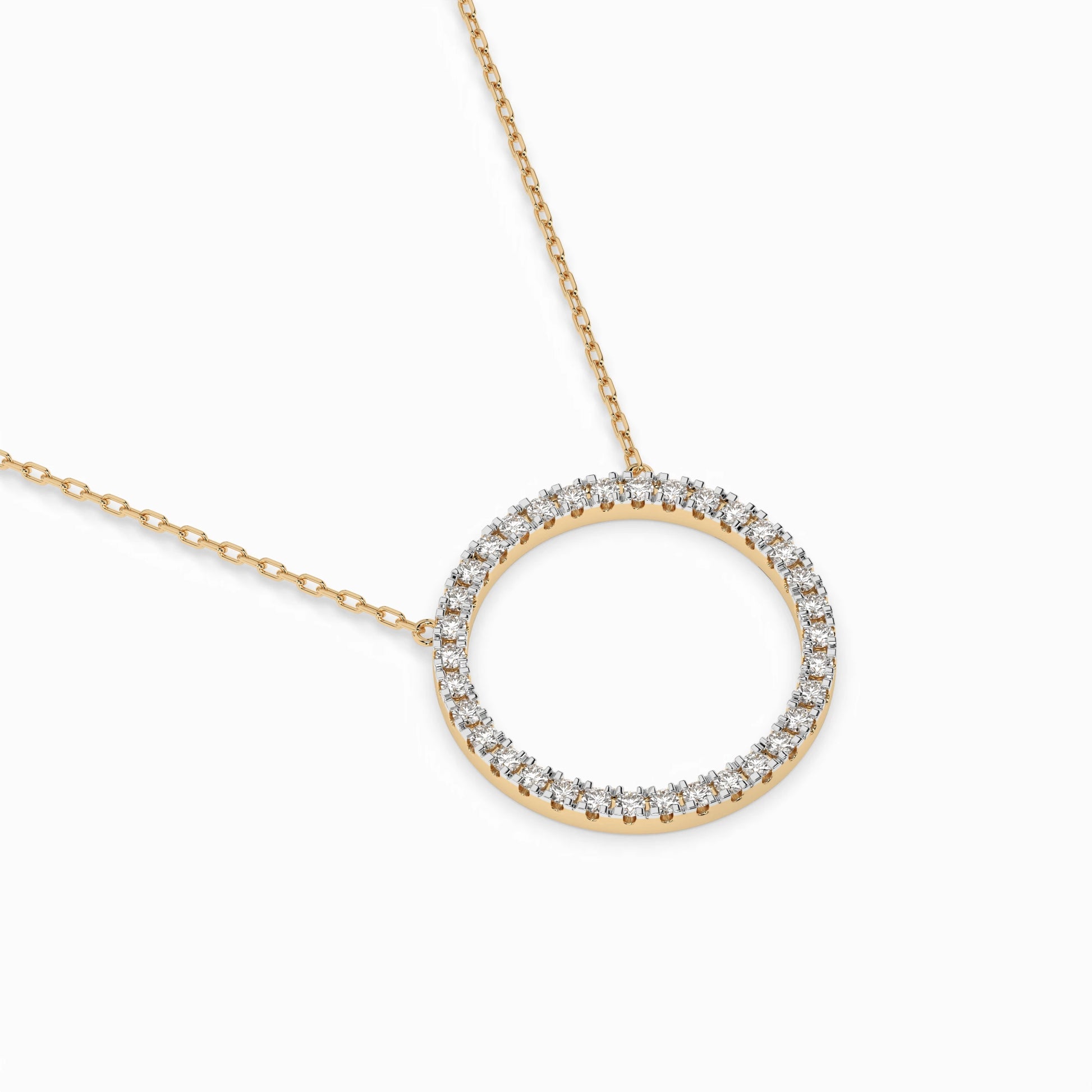 Minimalismus-Halskette (Rund), 0.2 ct — 104-10023
