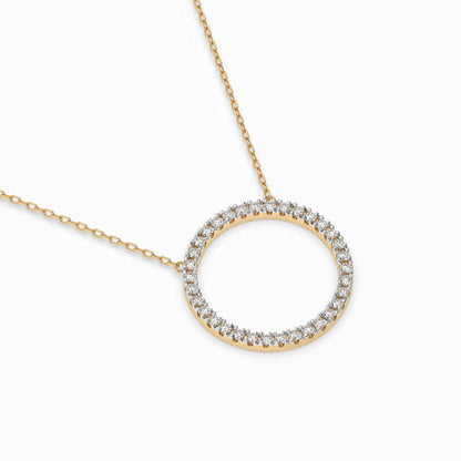 Minimalismus-Halskette (Rund), 0.2 ct — 104-10023