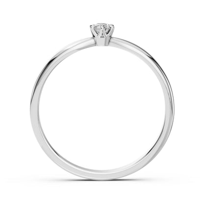 Solitär-Ring (Rund), 0.1 ct — 101-10040(3.0)