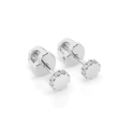 Minimalismus-Ohrringe (Rund), 0.1 ct — 102-10029