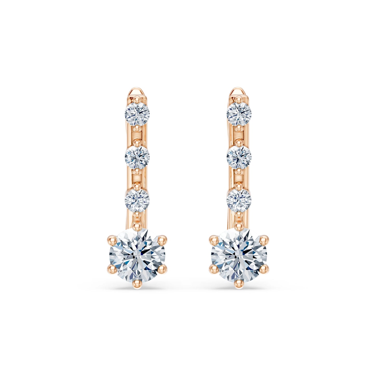 Solitär-Eternity-Ohrringe, 0.6 ct — 102-10144(4.2)