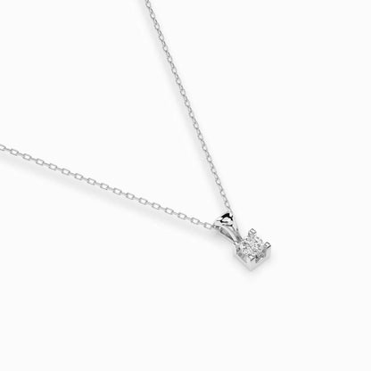 Solitär-Halskette (Rund), 0.08 ct — 104-10013(2.7)