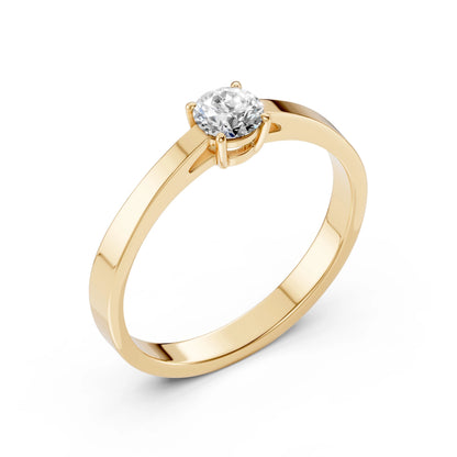 Solitär-Ring (Rund), 0.4 ct — 101-10012/1(4.7)