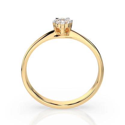 Illusion-Ring (Rund), 0.03 ct — 101-10015/1(2.0)