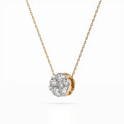 Illusion-Halskette (Rund), 0.15 ct — 104-10033(3.4)