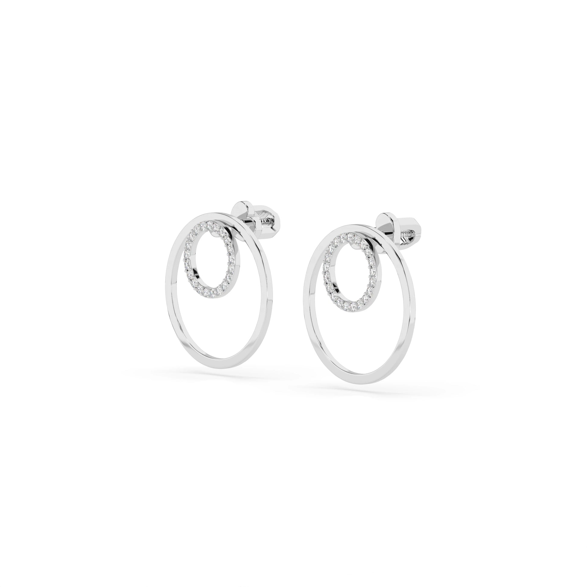 Minimalismus-Ohrringe (Rund), 0.25 ct — 102-10165