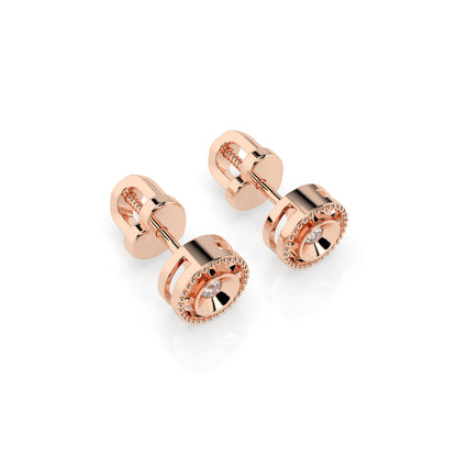 Minimalismus-Ohrringe (Rund), 0.04 ct — 102-10052
