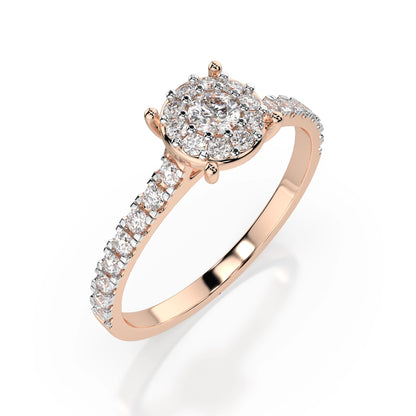Solitär-Eternity-Ring (Rund), 0.06 ct — 101-10017(2.5)