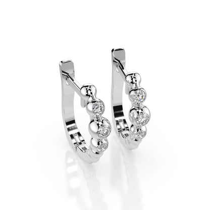 Eternity-Ohrringe (Rund), 0.06 ct — 102-10019