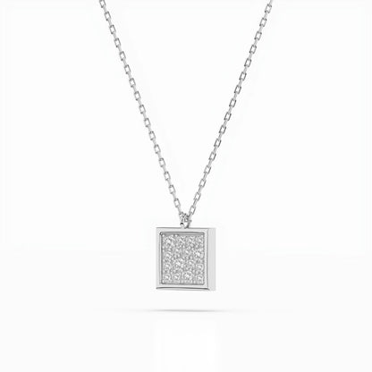 Illusion-Halskette (Rund), 0.07 ct — 104-10036