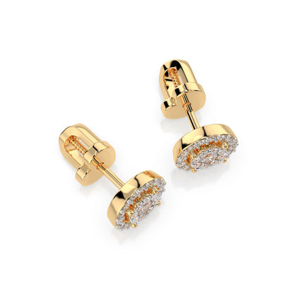 Illusion-Ohrringe (Rund), 0.12 ct — 102-10018(2.5)