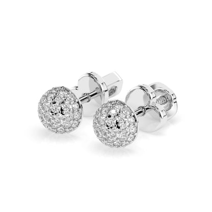Illusion-Ohrringe (Rund), 0.32 ct — 102-10090/1