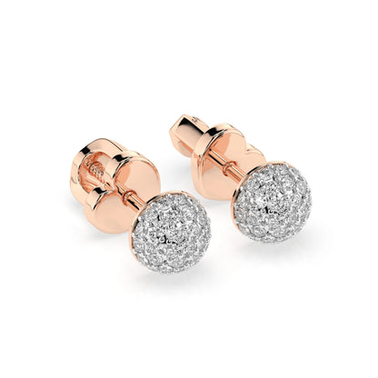 Illusion-Ohrringe (Rund), 0.32 ct — 102-10090/1