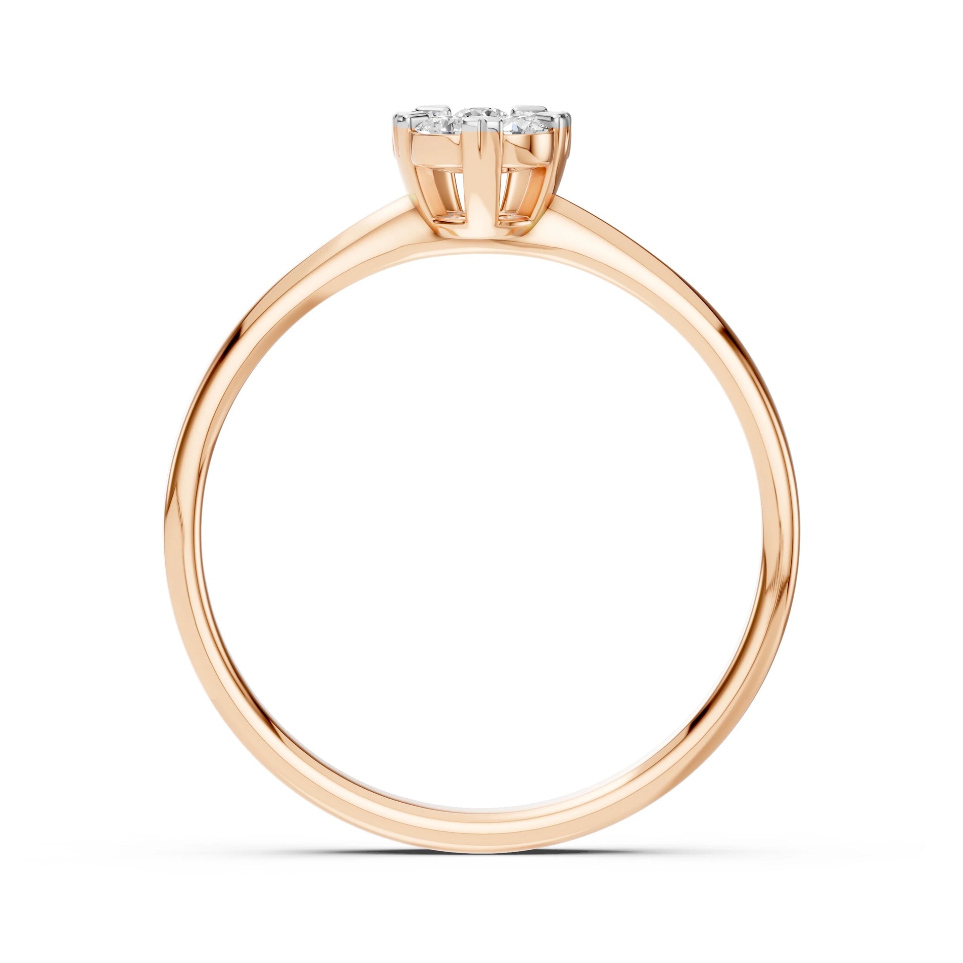 Illusion-Ring (Rund), 0.06 ct — 101-10015/1(2.5)