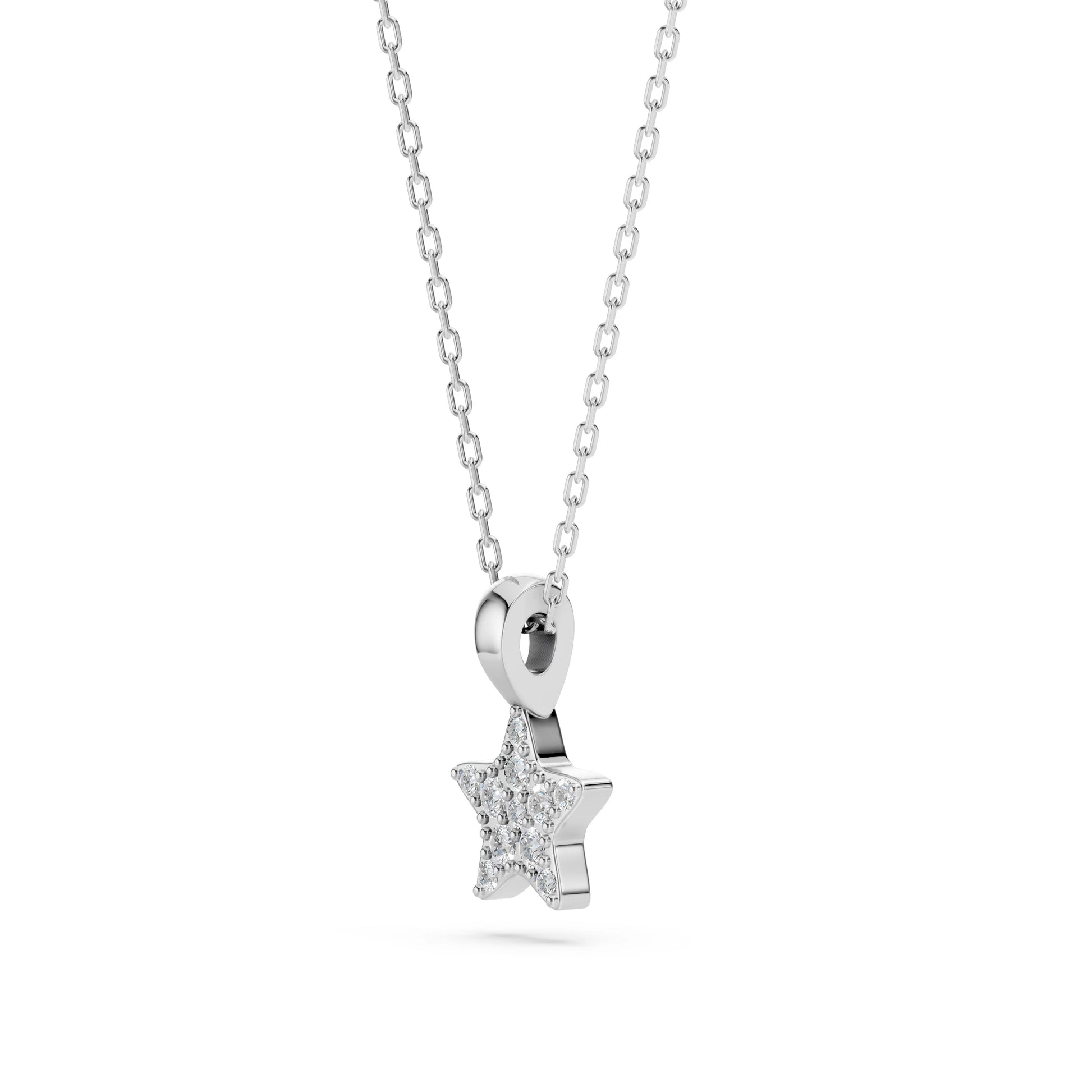 Minimalismus-Halskette (Rund), 0.03 ct — 104-10077