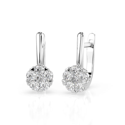 Illusion-Ohrringe (Rund), 0.2 ct — 102-10015/1(3.0)