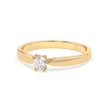 Solitär-Ring (Rund), 0.15 ct — 101-10046(3.4)
