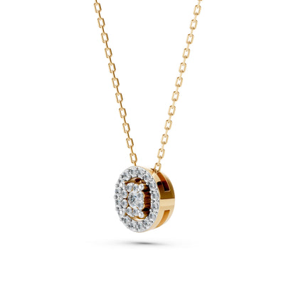 Illusion-Halskette (Rund), 0.03 ct — 104-10002(2.0)