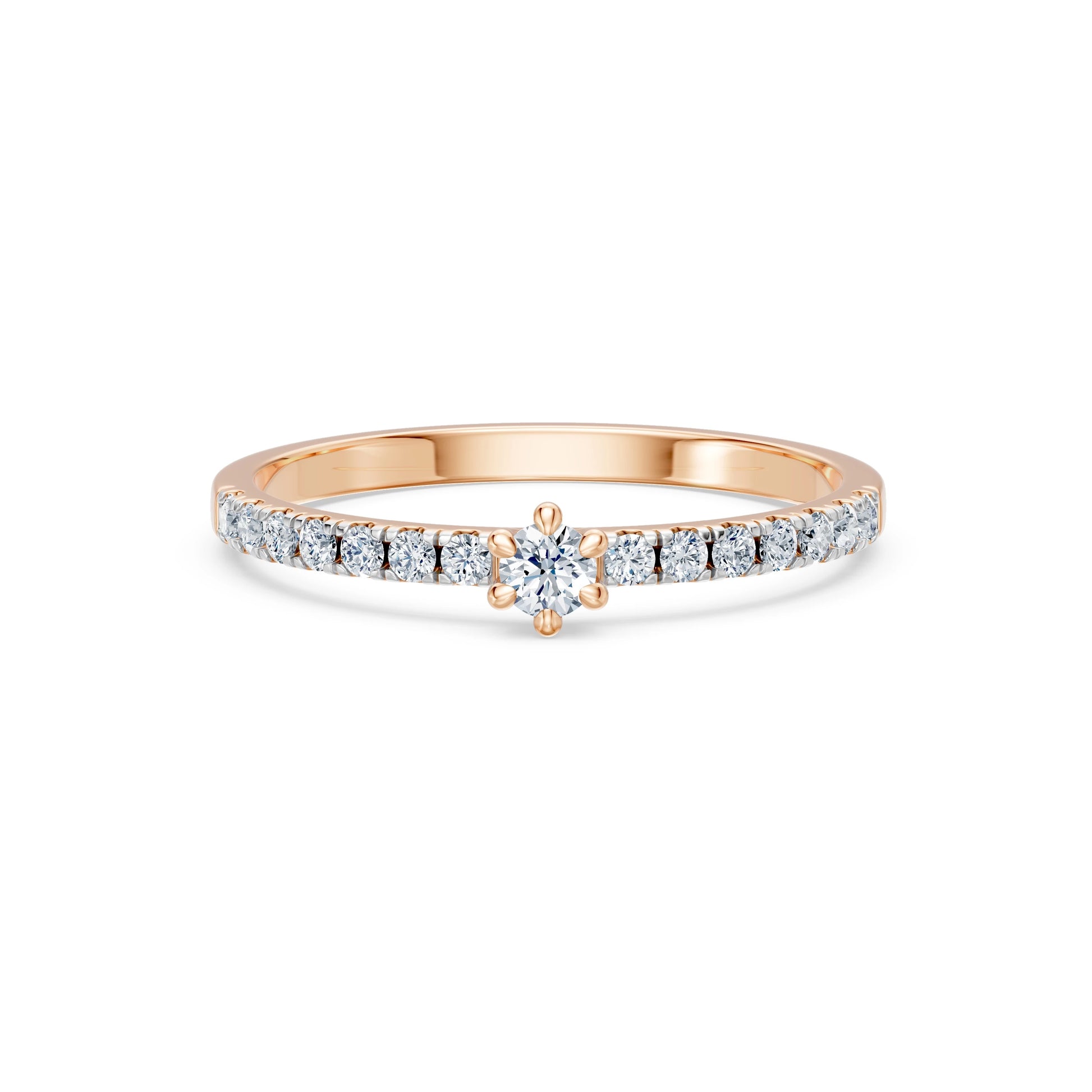 Solitär-Eternity-Ring, 0.09 ct — 101-10126/3(2.8)
