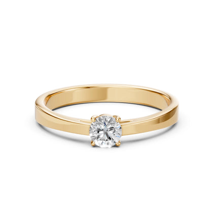 Solitär-Ring (Rund), 0.4 ct — 101-10012/1(4.7)