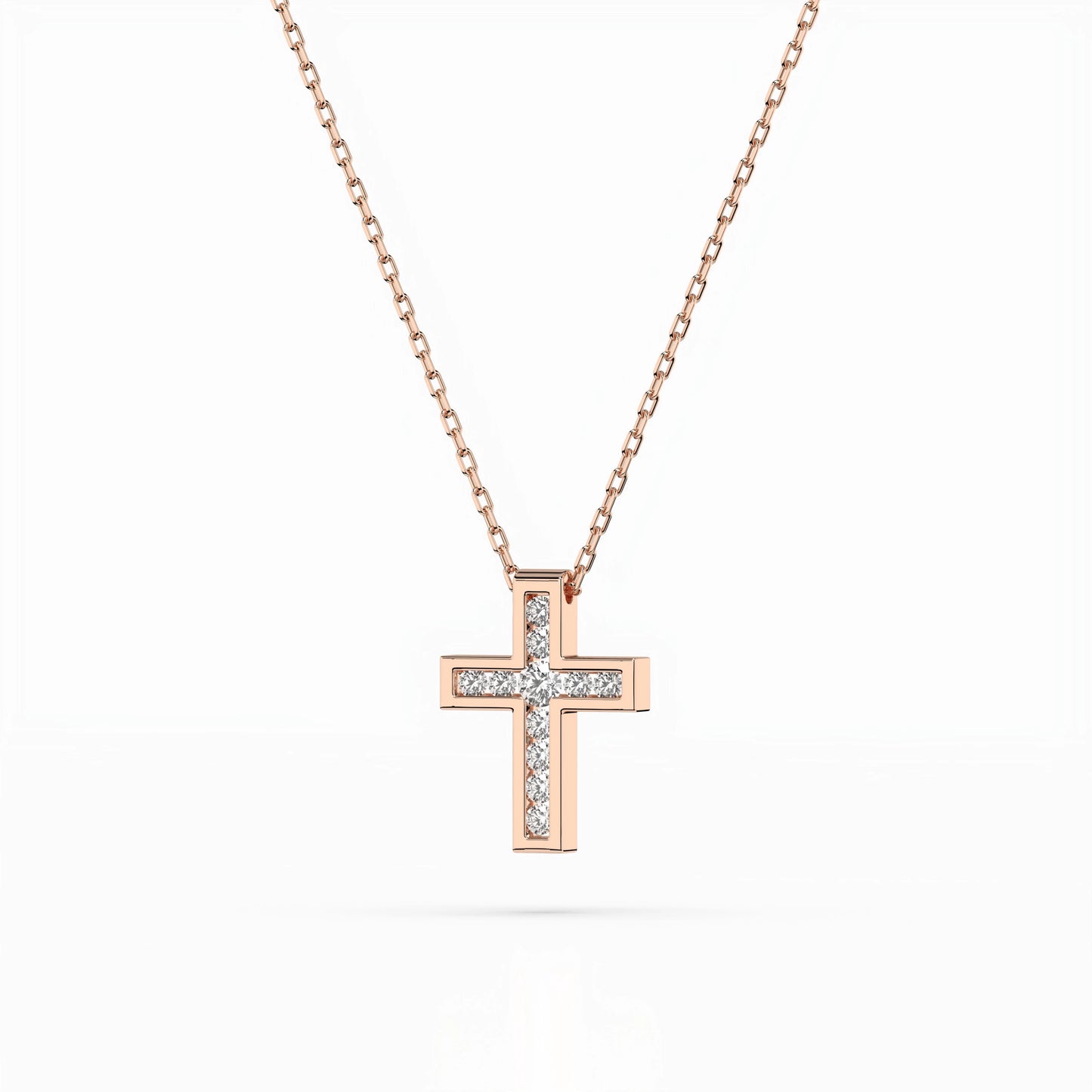 Minimalismus-Halskette (Rund), 0.03 ct — 104-10008