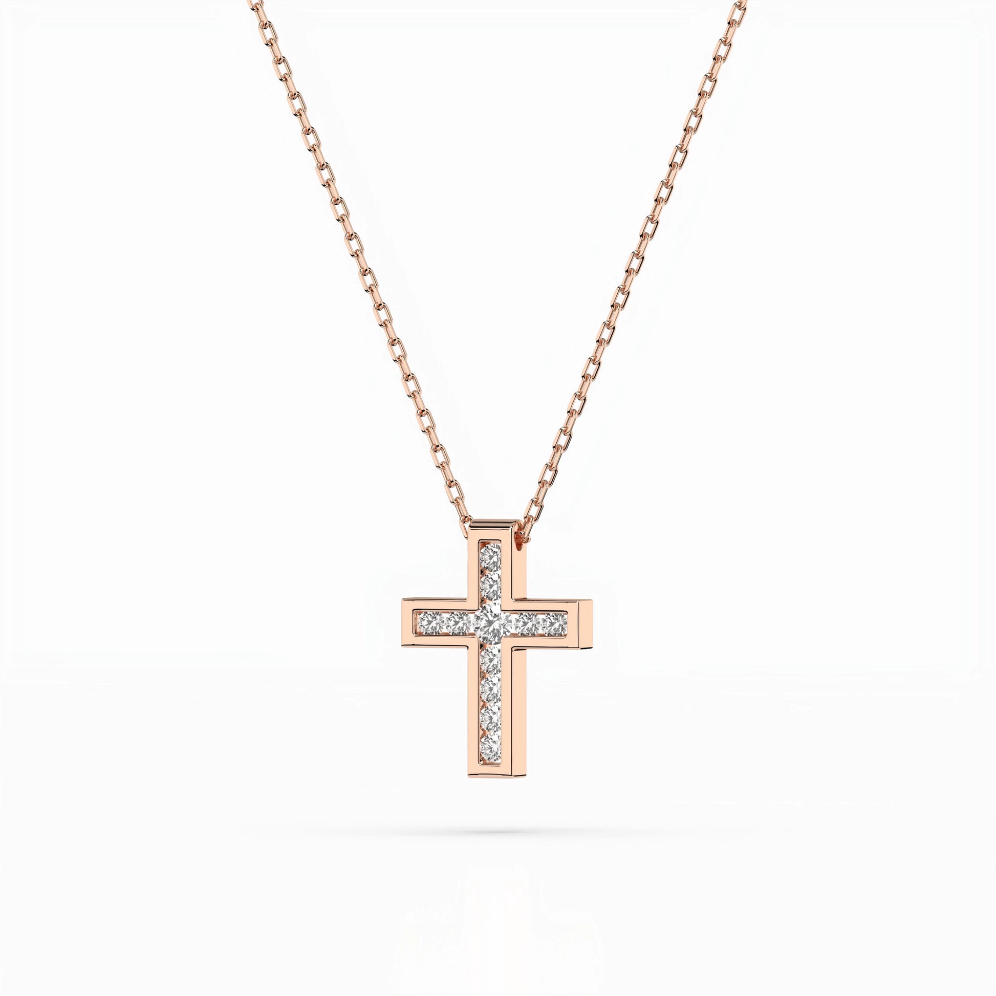 Minimalismus-Halskette (Rund), 0.03 ct — 104-10008