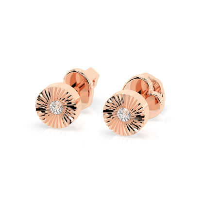 Minimalismus-Ohrringe (Rund), 0.04 ct — 102-10049