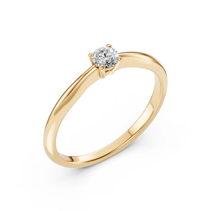 Solitär-Ring (Rund), 0.2 ct — 101-10021(3.7)