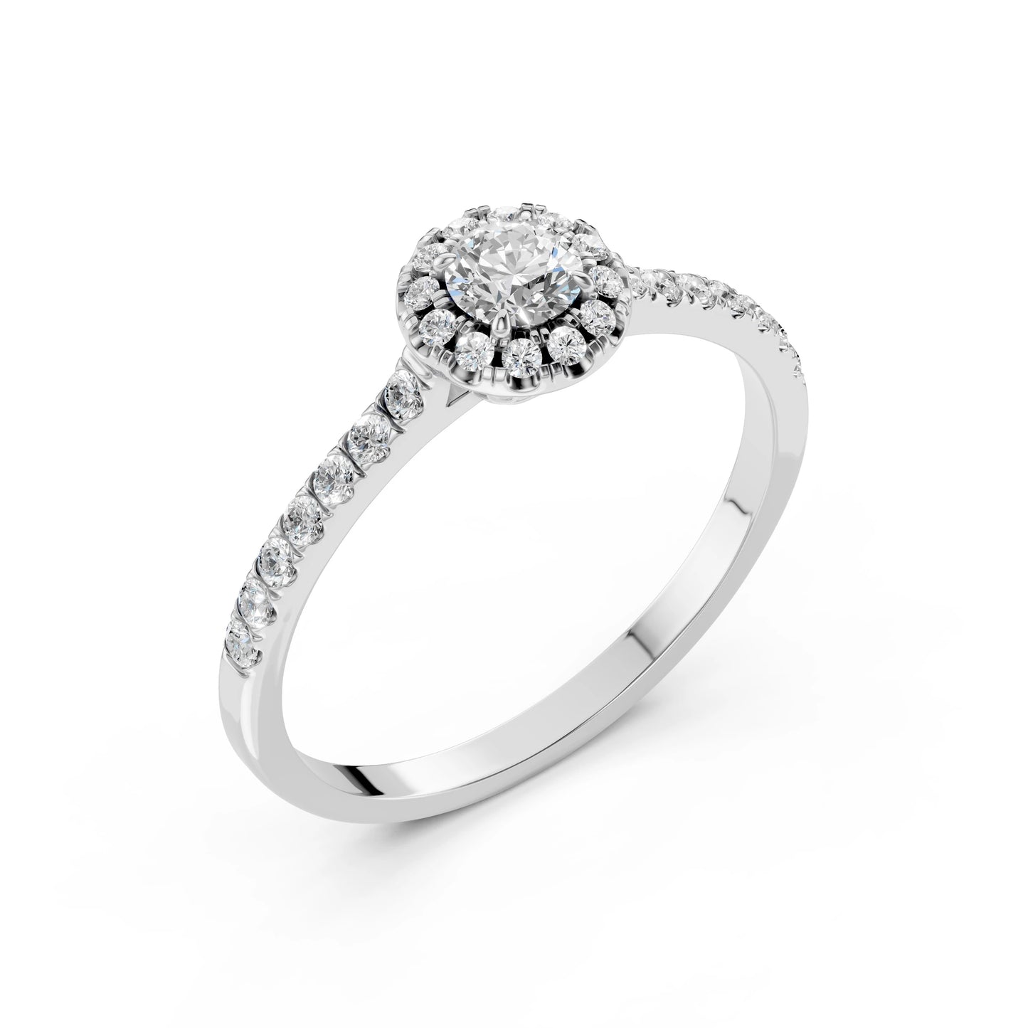 Solitär-Eternity-Ring (Rund), 0.25 ct — 101-10095(4.0)