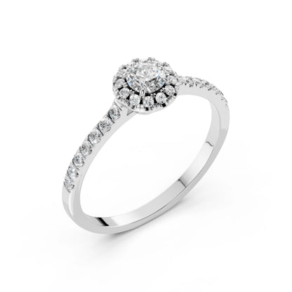 Solitär-Eternity-Ring (Rund), 0.25 ct — 101-10095(4.0)