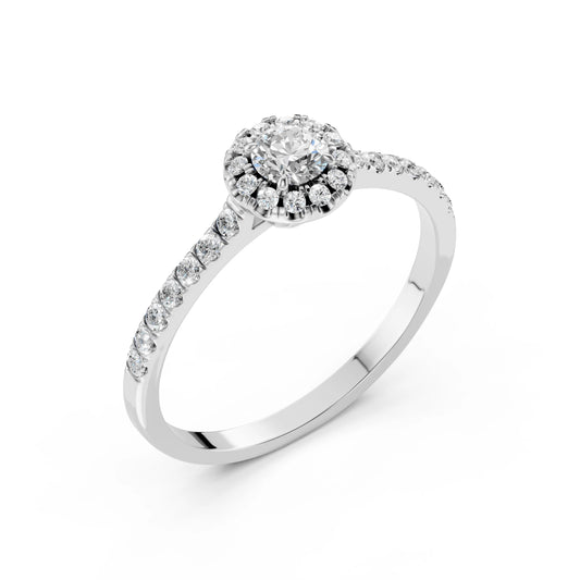Solitär-Eternity-Ring (Rund), 0.25 ct — 101-10095(4.0)