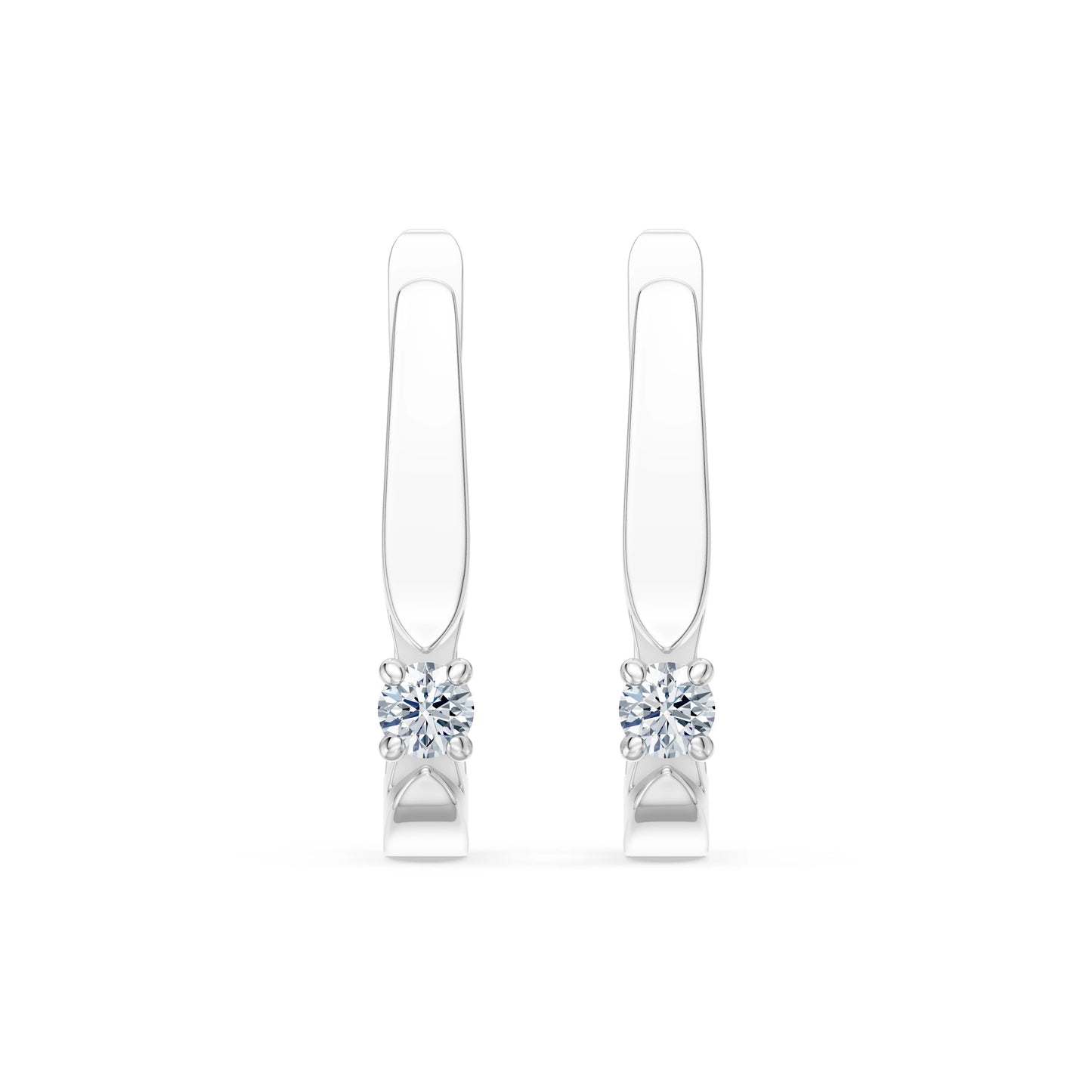 Solitär-Ohrringe mit englischem Verschluss, 0.15 ct — 102-10046(2.7)