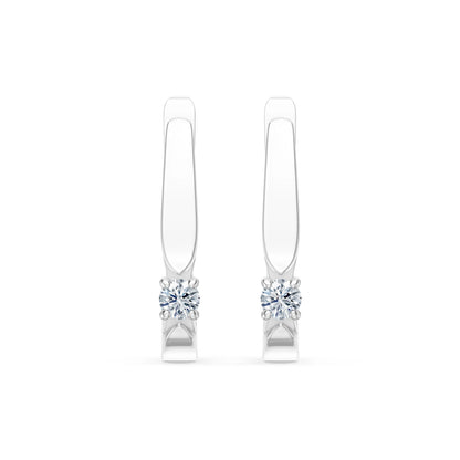 Solitär-Ohrringe mit englischem Verschluss, 0.15 ct — 102-10046(2.7)