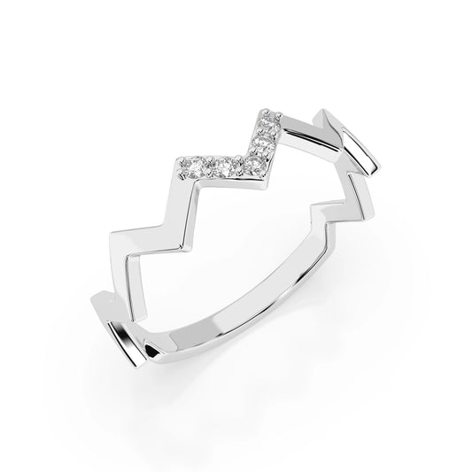 Minimalismus-Ring (Rund), 0.05 ct — 101-10162/1