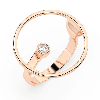 Minimalismus-Ring (Rund), 0.03 ct — 101-10077
